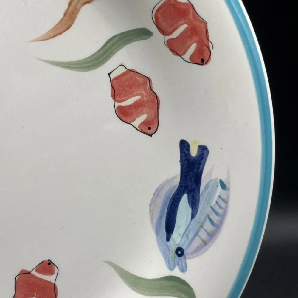 GOURMET EXPRESSIONS Seascape Fantasy Dinner Plate 10 3/4” Discontinued